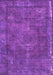 Machine Washable Oriental Purple Industrial Area Rugs, wshurb1849pur
