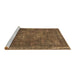 Sideview of Machine Washable Oriental Brown Industrial Rug, wshurb1849brn