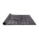 Sideview of Mid-Century Modern Gray Oriental Rug, urb1850