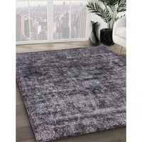 Mid-Century Modern Gray Oriental Rug, urb1850