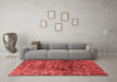 Industrial Red Washable Rugs