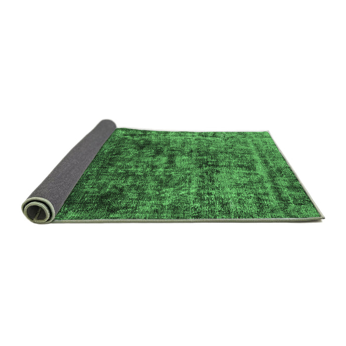 Sideview of Oriental Emerald Green Industrial Rug, urb1850emgrn