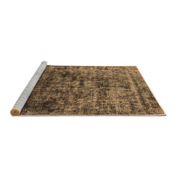 Sideview of Machine Washable Oriental Brown Industrial Rug, wshurb1850brn