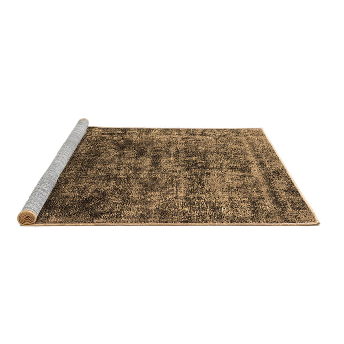 Sideview of Machine Washable Oriental Brown Industrial Rug, wshurb1850brn