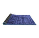 Sideview of Oriental Blue Industrial Rug, urb1850blu