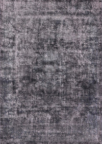 Machine Washable Industrial Modern Gray Rug, wshurb1850