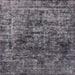 Square Mid-Century Modern Gray Oriental Rug, urb1850