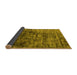 Sideview of Oriental Yellow Industrial Rug, urb1850yw