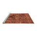 Sideview of Machine Washable Oriental Orange Industrial Area Rugs, wshurb1851org