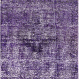 Square Machine Washable Industrial Modern Purple Rug, wshurb1851