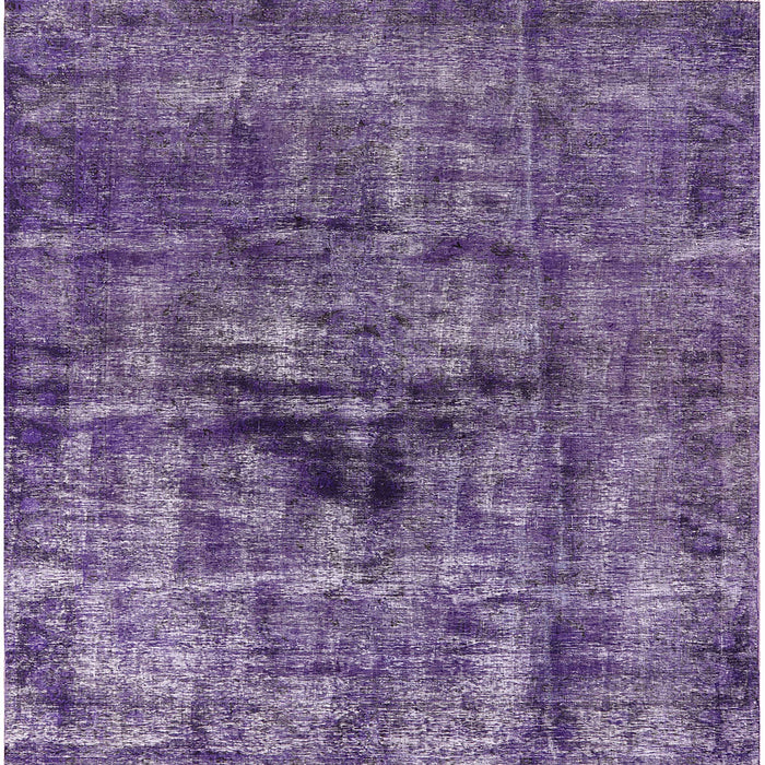 Square Machine Washable Industrial Modern Purple Rug, wshurb1851