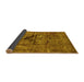 Sideview of Oriental Yellow Industrial Rug, urb1851yw