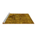 Sideview of Machine Washable Oriental Yellow Industrial Rug, wshurb1851yw