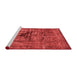 Industrial Red Washable Rugs