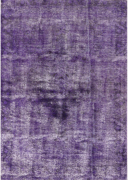 Mid-Century Modern Purple Oriental Rug, urb1851