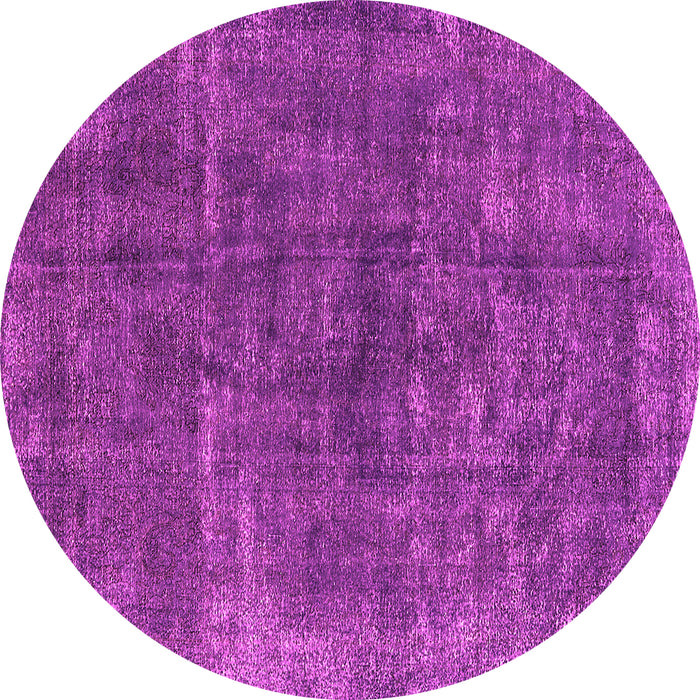 Round Oriental Pink Industrial Rug, urb1852pnk