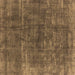 Square Oriental Brown Industrial Rug, urb1852brn