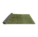 Sideview of Oriental Green Industrial Rug, urb1853grn