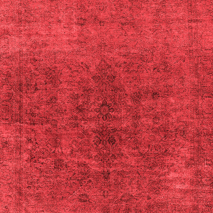 Machine Washable Oriental Red Industrial Rug, wshurb1853red