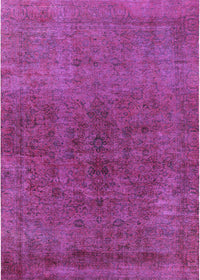 Machine Washable Industrial Modern Medium Violet Red Pink Rug, wshurb1853