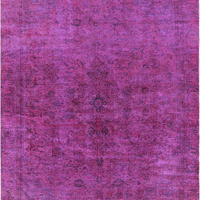 Machine Washable Industrial Modern Medium Violet Red Pink Rug, wshurb1853