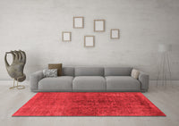 Machine Washable Oriental Red Industrial Rug, wshurb1853red