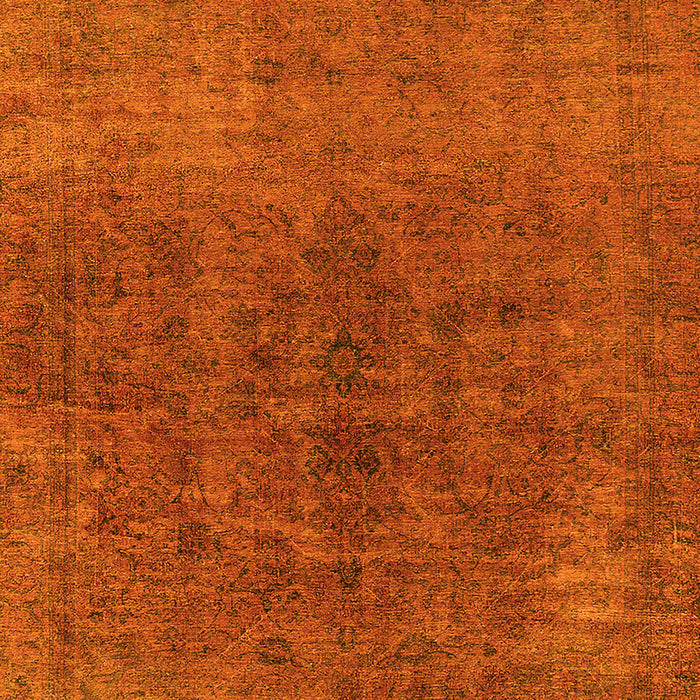 Oriental Yellow Industrial Rug, urb1853yw