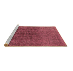Sideview of Machine Washable Oriental Brown Industrial Rug, wshurb1853brn
