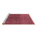 Sideview of Machine Washable Oriental Brown Industrial Rug, wshurb1853brn