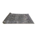 Sideview of Mid-Century Modern Dark Gray Oriental Rug, urb1854