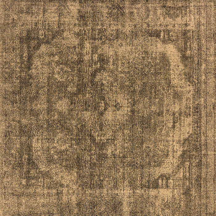 Square Oriental Brown Industrial Rug, urb1854brn