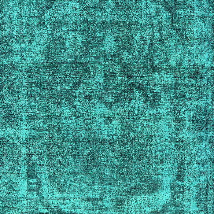 Machine Washable Oriental Turquoise Industrial Area Rugs, wshurb1854turq