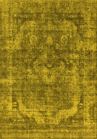 Oriental Yellow Industrial Rug, urb1854yw