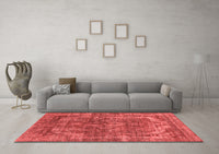 Machine Washable Oriental Red Industrial Rug, wshurb1854red