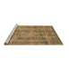 Sideview of Machine Washable Oriental Brown Industrial Rug, wshurb1855brn