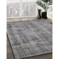 Mid-Century Modern Dark Gray Oriental Rug, urb1855