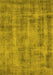 Machine Washable Oriental Yellow Industrial Rug, wshurb1855yw