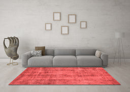 Industrial Red Washable Rugs