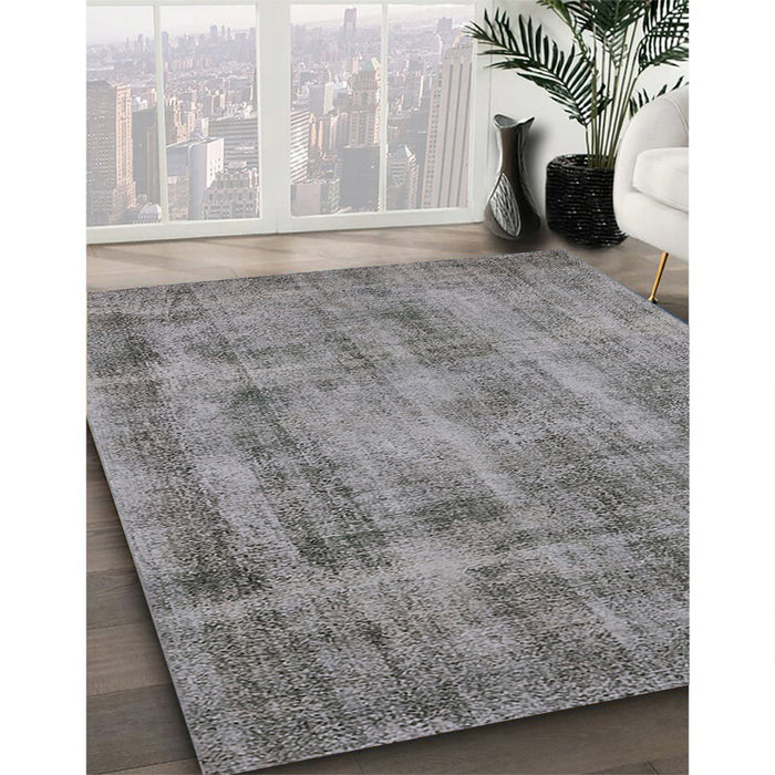 Machine Washable Industrial Modern Dark Gray Rug in a Family Room, wshurb1855