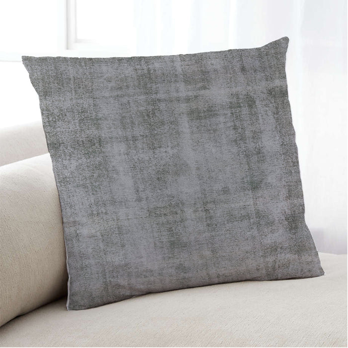 Lifestyle Image of Mid-Century Modern Urban Square Dark Gray Throw Pillow, 18 inch by 18 inch, pwurb1855