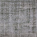 Square Mid-Century Modern Dark Gray Oriental Rug, urb1855