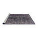 Sideview of Machine Washable Industrial Modern Plum Purple Rug, wshurb1856