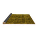 Sideview of Oriental Yellow Industrial Rug, urb1856yw