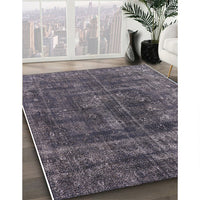 Mid-Century Modern Plum Purple Oriental Rug, urb1856