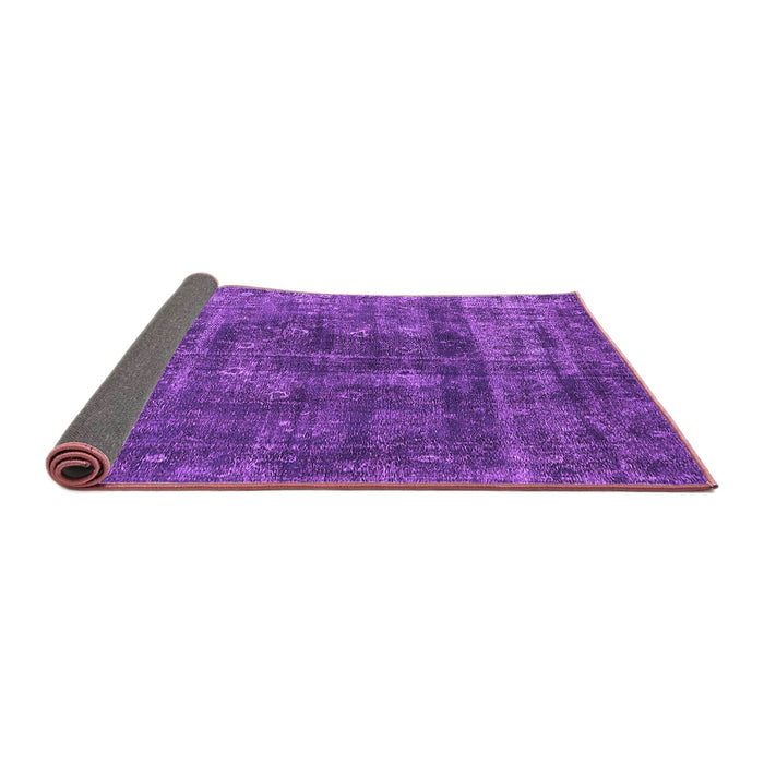 Sideview of Oriental Purple Industrial Rug, urb1856pur