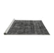 Sideview of Machine Washable Oriental Gray Industrial Rug, wshurb1856gry