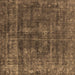 Square Oriental Brown Industrial Rug, urb1856brn