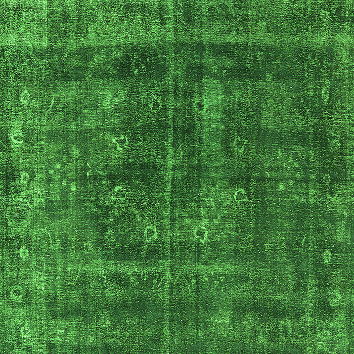 Machine Washable Oriental Green Industrial Area Rugs, wshurb1856grn