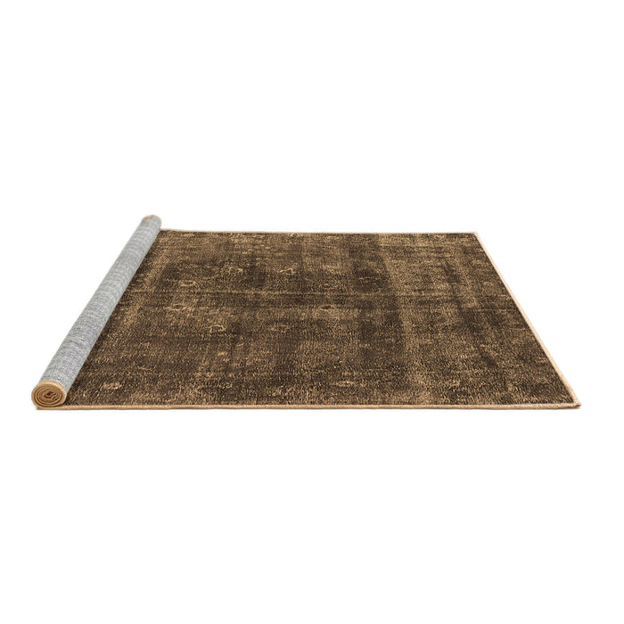 Sideview of Machine Washable Oriental Brown Industrial Rug, wshurb1856brn