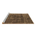 Sideview of Machine Washable Oriental Brown Industrial Rug, wshurb1856brn